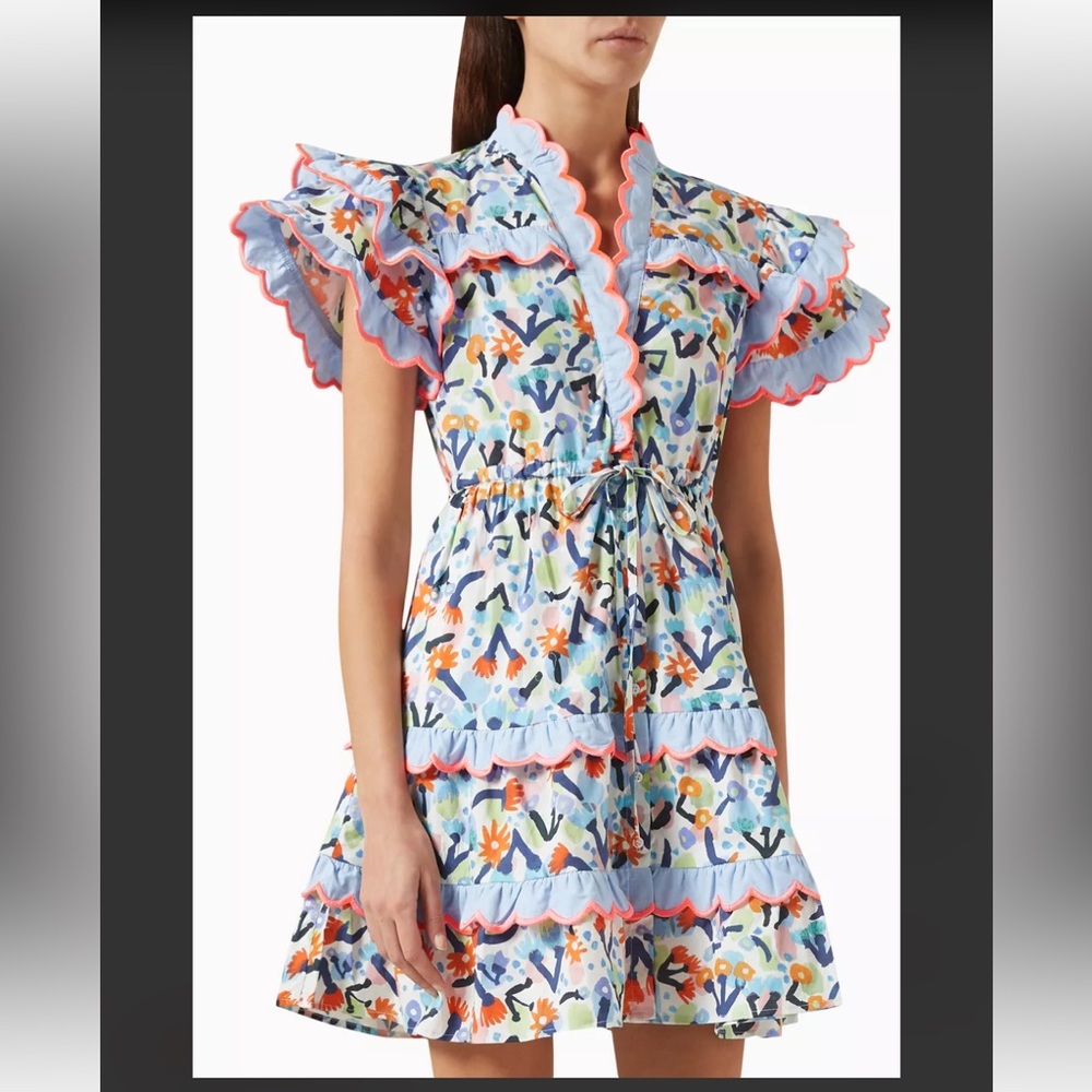 Celia B printed mini-length dress, size xs